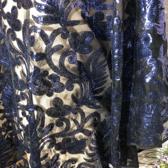 Bob Mackie Wearable Art Black Blue Kaftan Tunic Dress 3X - Picture 10 of 12